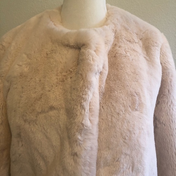 APPARIS-NWT Light Pink Oversized Fluffy Coat - Picture 11 of 15